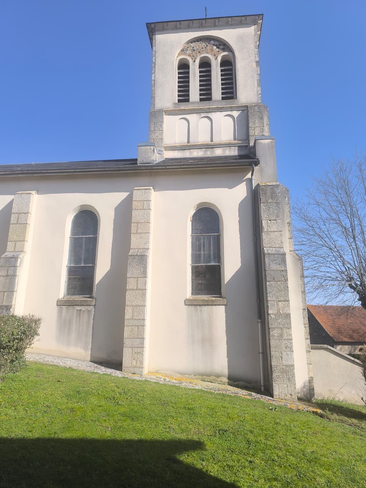 Clocher de l'&eacute;glise de Champs